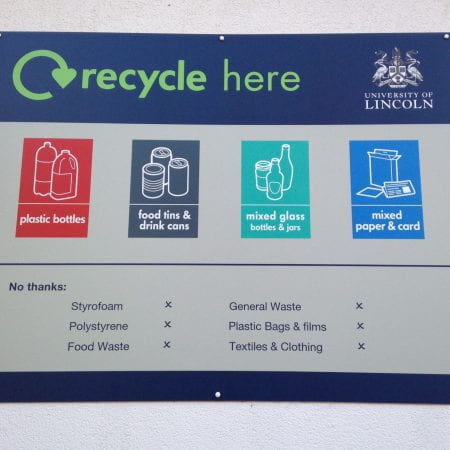 Image of a recycling sign