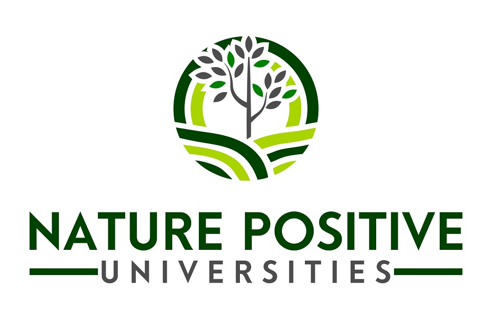 Nature Positive Universities, a logo in green with a tree in a circle